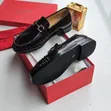 Ferragamo Brown Leather Loafers - Men's Size 40-46 - 1