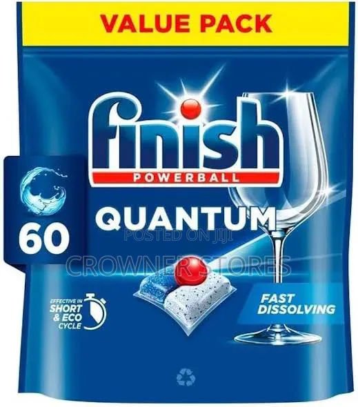 Finish Powerball Quantum Dishwasher Tablets 60 Tabs - 1