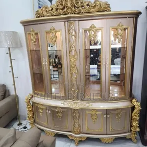 Royal Wooden Buffet with Glass Front