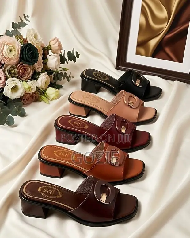Golden Kello Gorgeous Block Heel Slippers - 1