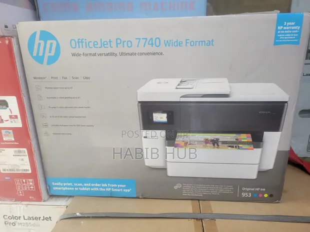 HP OfficeJet Pro 7740 Mai Girman Takarda - 1