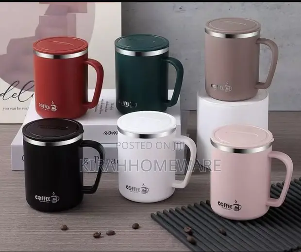 AbsorbaStone Insulated Coffee Mug - White - 1