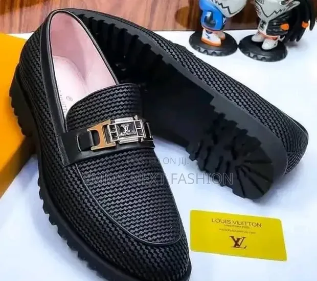 Louis Vuitton Men's Classic Black Loafers - 1