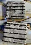 Kampala Shibori Fabric - Wine Red on Cream - 4