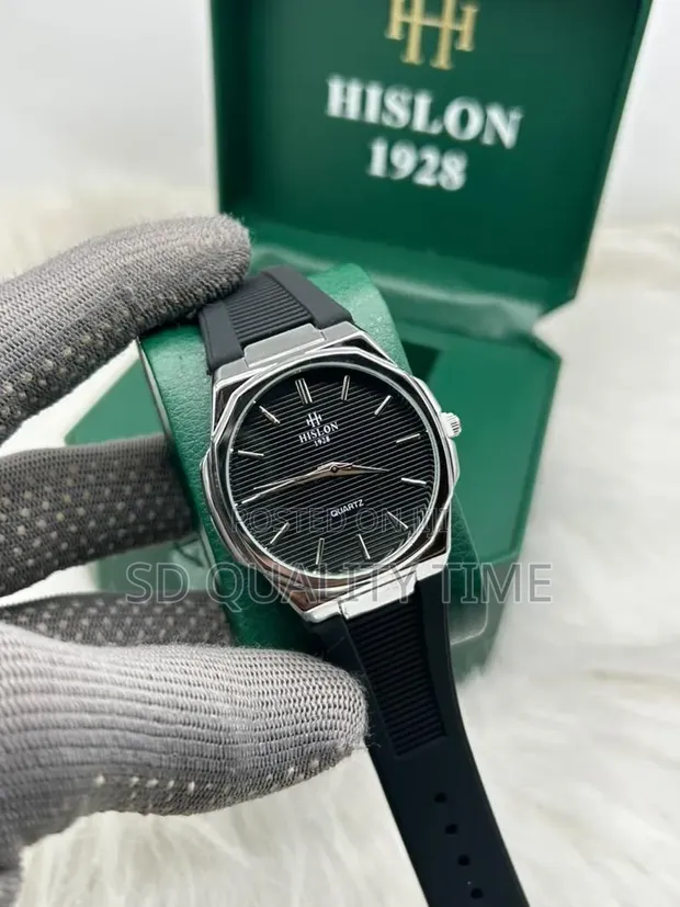 Hislon Rubber Strap Watch - Men's Quartz - 1