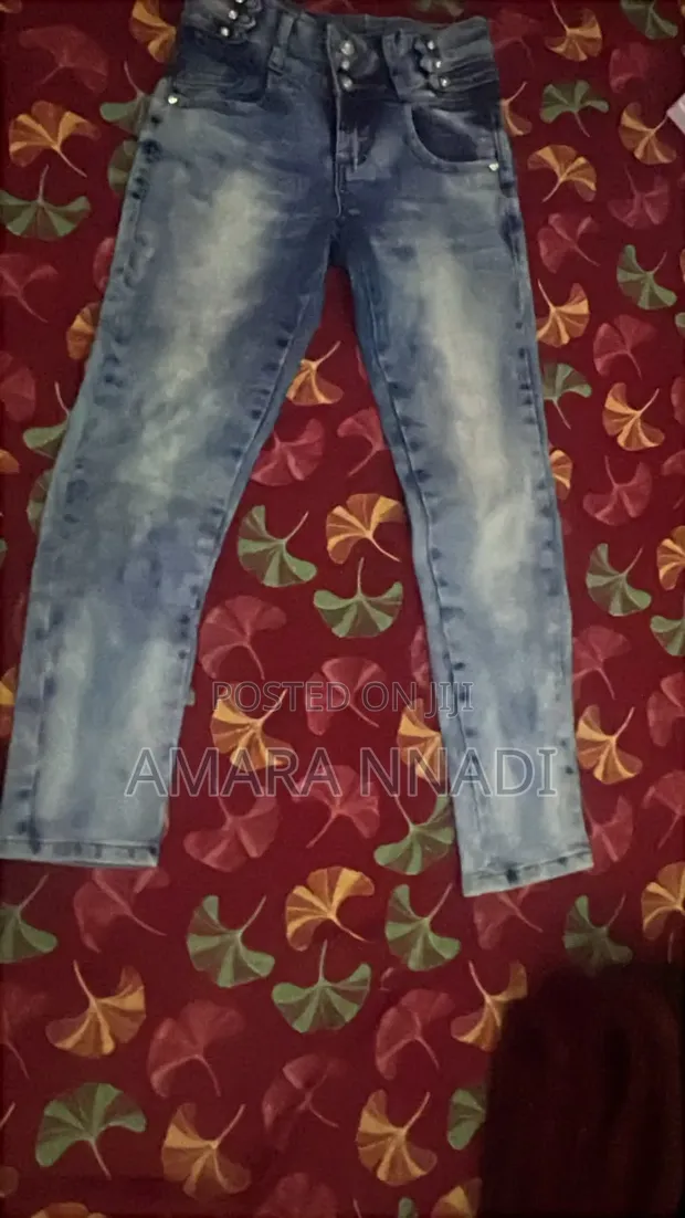 Angel Blue Cotton Trousers - Yara Mata Girman 12M - 1