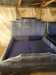 Home Interiors 6x6 Grey Bed Frame - 1