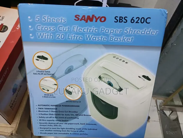 Sanyo SBC-620 Na'urar Narkar da Takarda ta Lantarki - 1