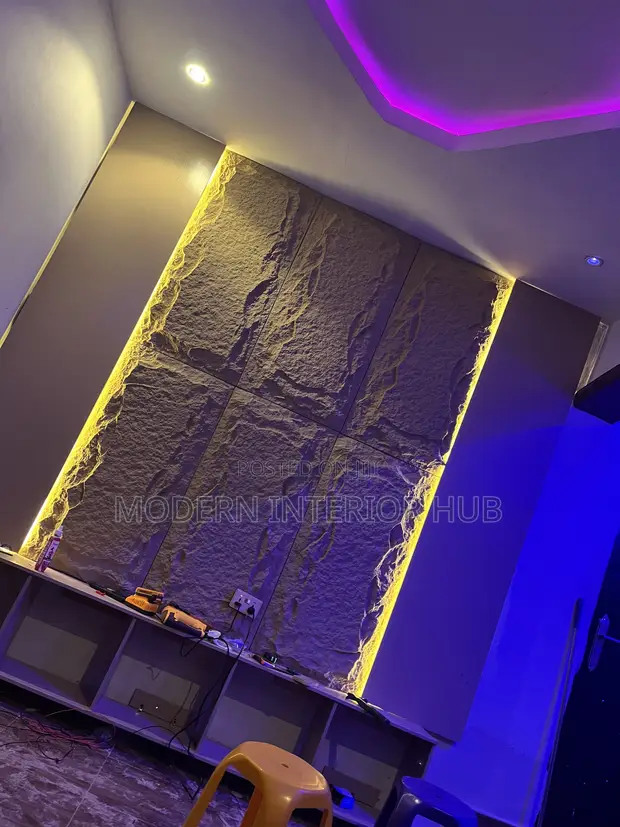 Luxury PU Stone TV Console - 1