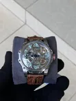 Hanboro Automatic Leather Strap Wristwatch - 1
