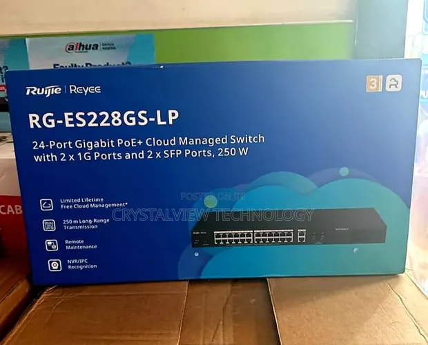 Ruijie 24-Port Gigabit Cloud Managed Switch (2 SFP) - 1