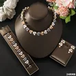 Elegant Red & Gold Luxury Jewelry Set - 2