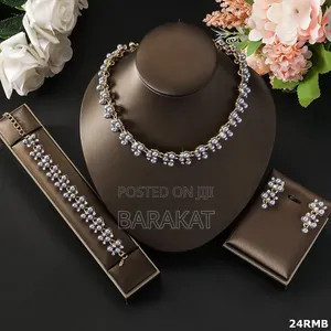 Elegant Red & Gold Luxury Jewelry Set