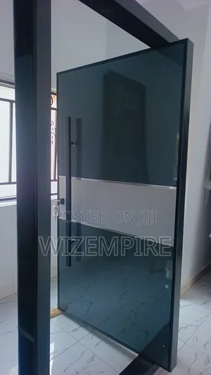 Main Entrance Pivot Door - Turkey Gray