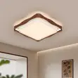 Designer Wooden Color Ceiling Flush Light - 2
