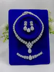 Luxury Zirconia Jewelry Set | Necklace, Earrings, Bracelet - 1