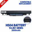 HS04 41Wh Laptop Battery for HP 240, 245, 250, 255 G4 - 1