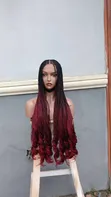6x6 French Curls Glueless Wig - 1