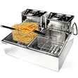 12L Electric Deep Fryer - Durable Commercial/Home Use - 2