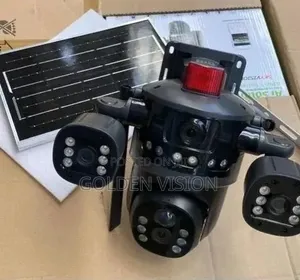 V380 Kamara Mai Gilashin Gani Sau uku da Hasken Rana 12MP