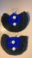 Purple Heart Crochet Earrings - 2