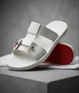 Christian Louboutin Pure Leather White Slippers - 1