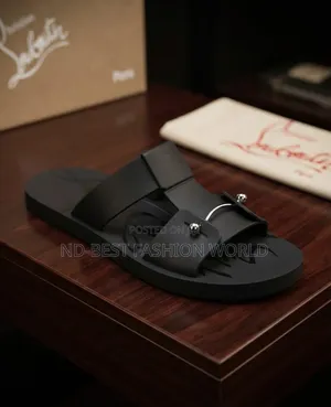 Christian Louboutin Pure Leather White Slippers