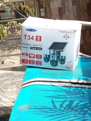 12MP 4G Solar PTZ CCTV Kamera Mai Gilashin Guda Uku