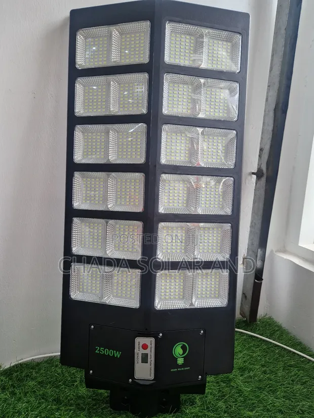 2500W Solar Street Light with Motion Sensor & Remote - 1