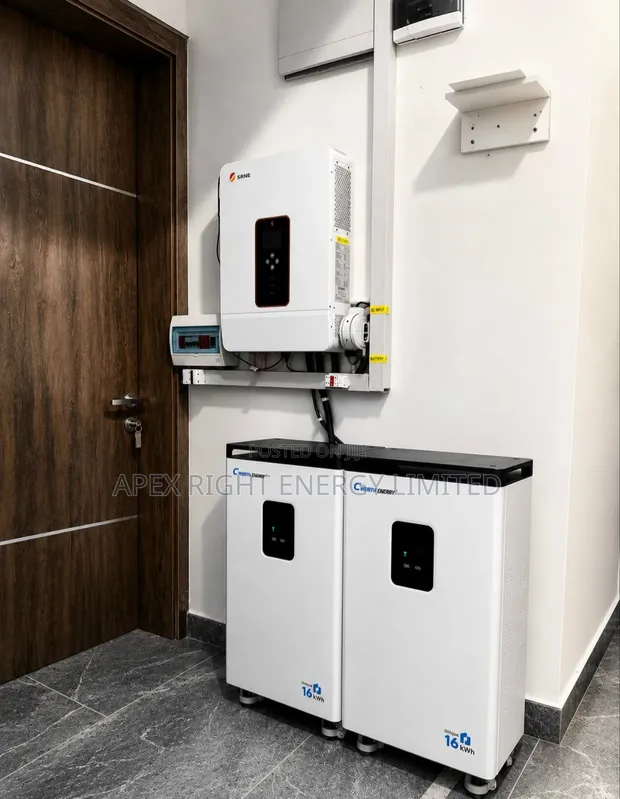 12kVA SRNE Hybrid Inverter + 32kWh Cworth Lithium Battery + 650W Panels - 1