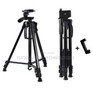 3366 Tripod na Kyamara da Wayar Hannu tare da Holder - Baki