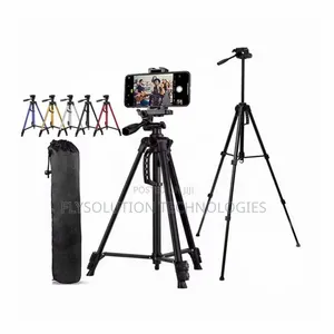 3366 Tripod for Camera and Phone with Holder - Black
