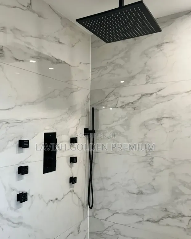 Ideal Conduit Black Shower Set with Nozzle - 1