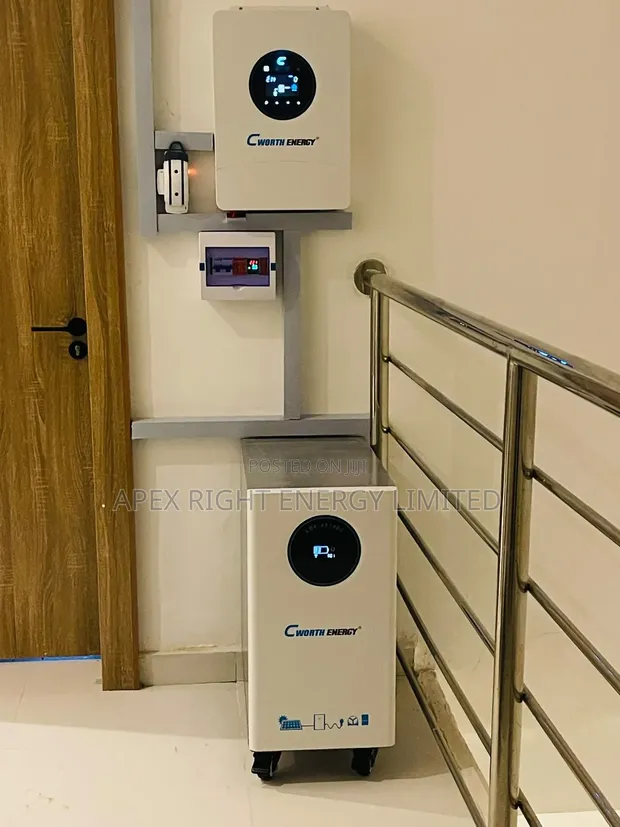 6kva Cworth Hybrid Inverter + 15kwh Cworth Lithium Battery + 12x 650W Panels - 1