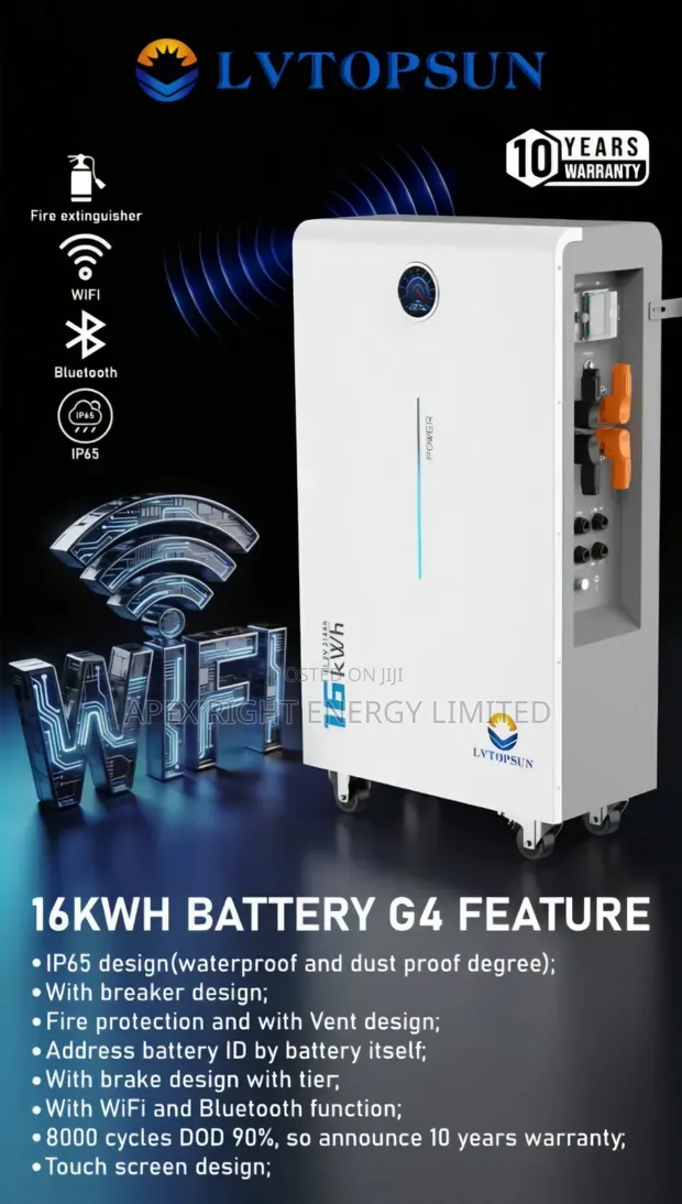 LVTOPSUN G4 16kWh Baturiya Lithium - Garanti Shekaru 10 - 1