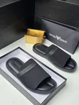 Emporio Armani Men's Black Slippers - 1