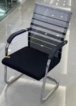 Brand New White and Black Office Visitors Chair - 2
