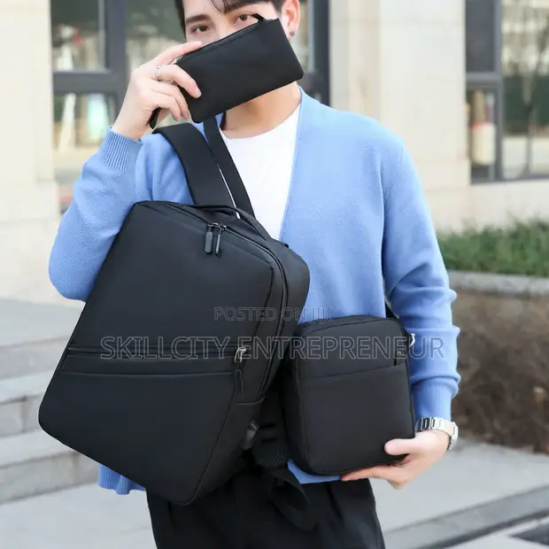 3-in-1 Premium Laptop Backpack Set - 1