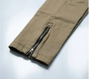 Men's Khaki Cargo Jogger Trousers - Brand New