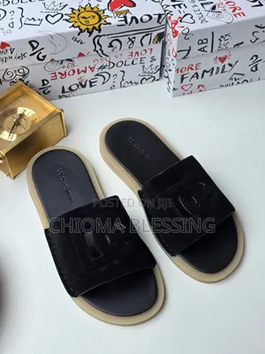 Dolce & Gabbana Luxury Men's Suede Slippers
