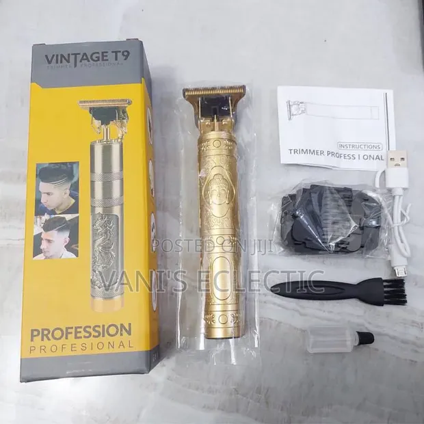 T9 Professional Hair & Beard Trimmer na Tsohon Salo - 1