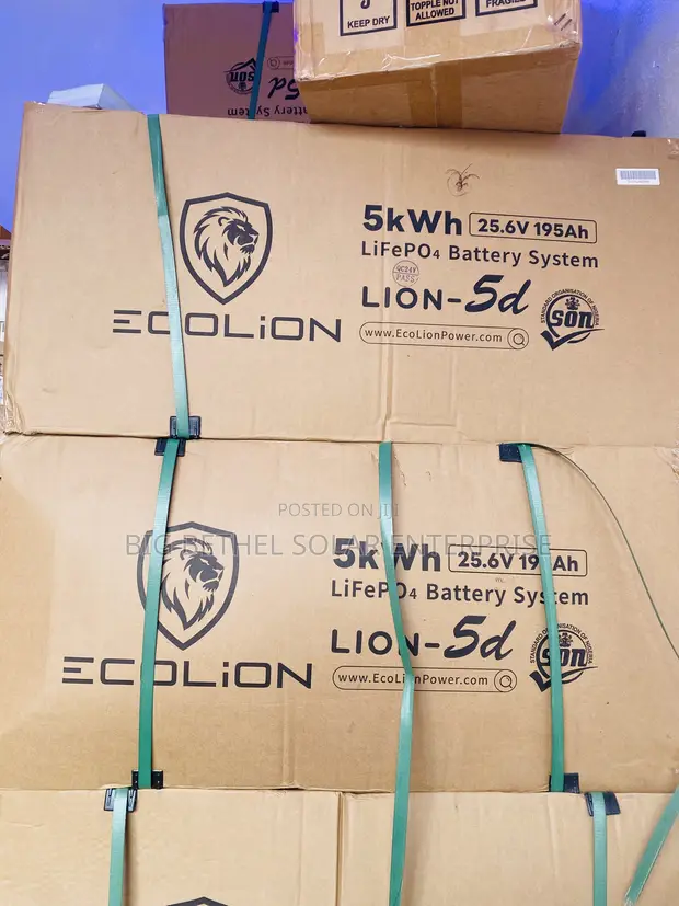 Ecolion 5kWh 26.1V Baturin Rana Mai Amfani da Baturi - Garanti na Shekaru 7 - 1