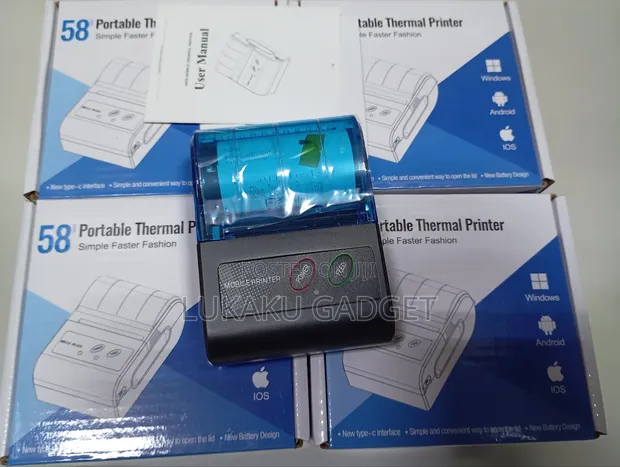 58mm Portable Thermal Printer - Brand New - 1