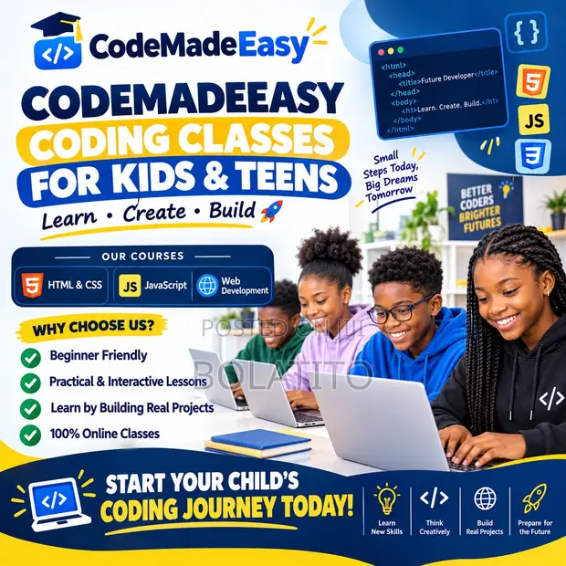 CodeMadeEasy: Online Coding Classes for Kids & Teens - 1