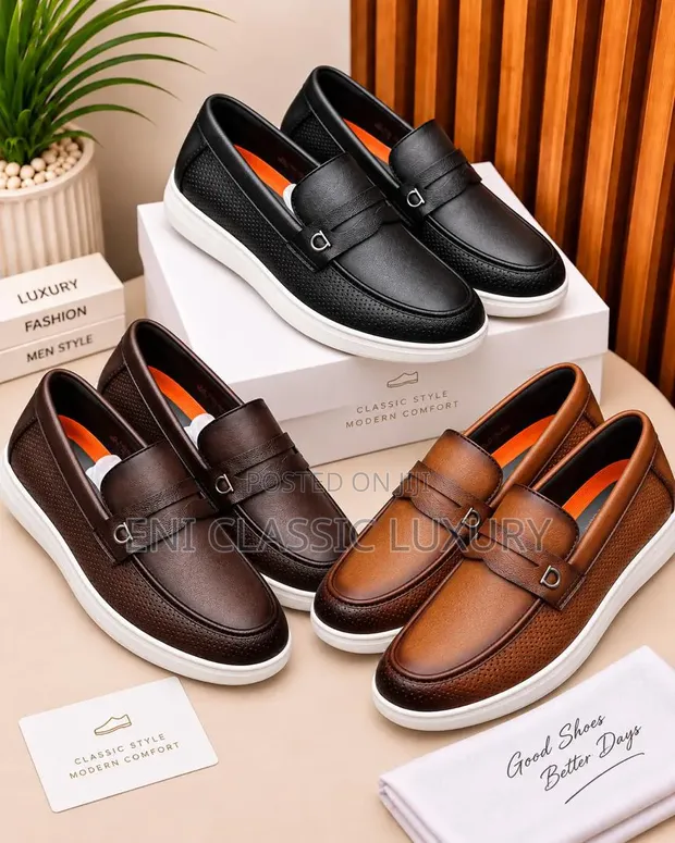 Maza Luxury Leather Loafers - Baki, Classic Style - 1