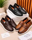 Maza Luxury Leather Loafers - Baki, Classic Style - 1