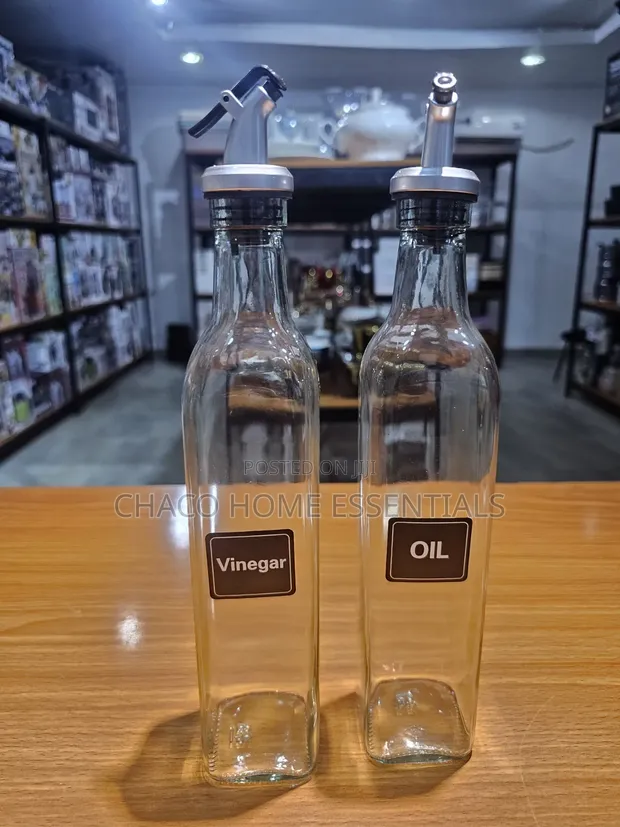 2-in-1 Gilashin Mai da Zaitun Mai Rarraba (500ml) - 1