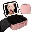 LED Makeup Bag with Built-in Mirror - 2