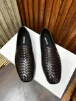 Bottega Veneta-Style Intrecciato Woven Loafers - 1