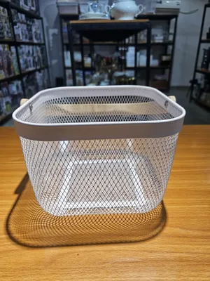 Small White Mesh Storage Basket
